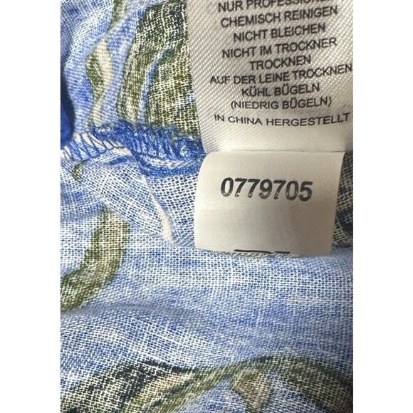 Revolve Cupcakes & Cashmere Crop Top & Pants Set Linen Blend Tropical Hawaiian - Picture 13 of 13